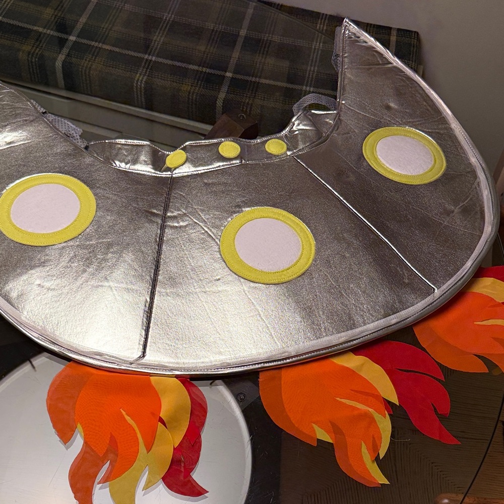 Pottery barn kids stroller Costume UFO with Flame Accents